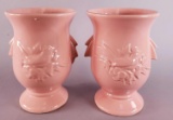 (2) McCoy Birds & Cherries Vase