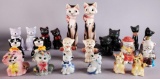 (12) Pairs of Salt & Pepper Shakers Cat Theme