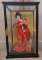 Handcrafted Geisha Doll in Display Box with Oriental Egg Figurine (LPO)