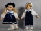 Pair of Dolls with Stands 1