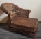 Antique Wicker Child's Chaise Lounger (LPO)