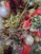 Large Tub of Christmas Orbs, Floral Decor and Ornaments (LPO)