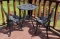 Aluminum Cafe Table with (2) Chairs (LPO)