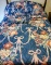 Custom Full Bedspread, Dust Ruffle and Pillow Covers