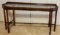 Lane 6-legged Bamboo-style Console Table with Glass (LPO)