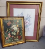 (2) Framed Floral Prints (LPO)