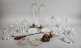Large Lot of Decorative & Seasonal Candles with Holders & Snuffers (LPO)