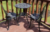 Aluminum Cafe Table with (2) Chairs (LPO)