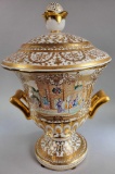 Large Handled Decorative Oriental Urn