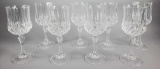 (8) Crystal Wine Goblets