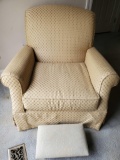 Club Chair & Small (unmatched) Footstool (LPO)