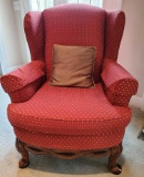 Wing Chair with Arm Covers & Throw Pillow by Best Home Furnishings (LPO)