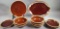 Unmarked & Hull Pottery Brown Drip Items