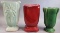 (3) Pottery Vases