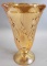 Carnival Glass Heringbone Iris Vase