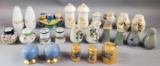 (12) Pair of Salt & Pepper Shakers Classical Themed