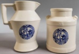 McCoy Blue Willow Cream Pitcher & Milk Can