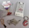 (5) Assorted Key Rings