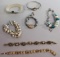 Costume Jewelry: (7) Assorted Bracelets