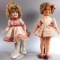 Ideal 1972 Shirley Temple Doll w/Stand and Unmarked Shirley Temple Doll & Stand