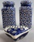 (1) Pair of Hand Painted Salt & Pepper Shakers and Trinket Dish