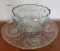 Large L.E. Smith Punch Bowl w/Underplate & Ladle