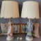 Pinkie & Blue Boy Lot: Pair of Lamps, Pillows, Prints & Eggs (LPO)