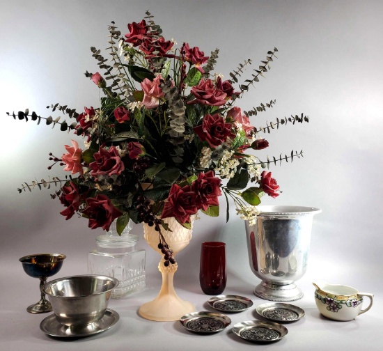 Assorted Decorative & Glassware Items