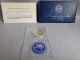 (1) 1972 Eisenhower Uncirculated Silver Dollar