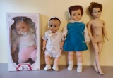 Dolls: Horsman T27 Blinking Doll, Ticho by Famosa Baby, Lg Blinking Doll & Baby Doll