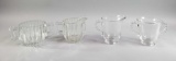 (2) Cream and Sugar Sets: Jeannette 'National' and Imperial 'Candelwick'