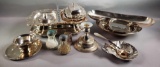 Large Lot of Assorted Silver Plate Items