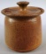 Hand Thrown Pottery Sugar Bowl/Jelly Jar w/Lid