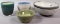 (2) Soup Bowls, 1 Serving Bowl & Crock
