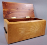 Handcrafted Wood Box w/Cedar Lining