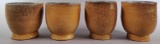 Set of (4) Similar Hand Thrown Cups