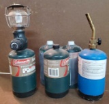 Coleman Lantern w/(3) Extra LP Cylinders & Benzomatic Torch (LPO)