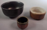 (3) Small Hand Thrown Bowls