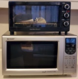 Sharp Microwave & Hamilton Beach Toaster Oven (LPO)