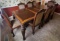 Indonesian Mahogany Dining Table w/8 chairs