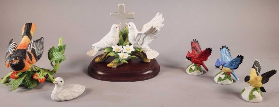 Assorted Porcelain Bird Figurines