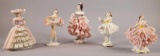 (5) Porcelain Lace Figurines by Dresden, Alka and more