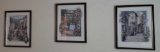 (3) Framed Streetscape Prints by Jose (LPO)