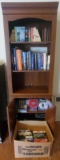 Bookcase with Assorted Books, CDs, VHS and more (LPO)