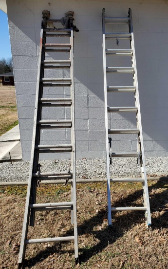 (2) Aluminum Extension Ladders