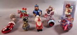 Hand Painted, Blown, Glass Ornaments & More