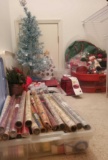 Christmas Cleanout #3 w/Wrapping Paper, Wreath Storage, Tree & More