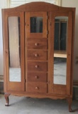 Vintage Chifforobe w/Mirrored Doors (LPO)