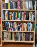 Assortment of Paper Back Books w/Shelf (LPO)