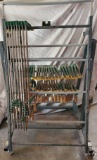 Sears Mobile Clamp Rack w/19 Bar Clamps (LPO)